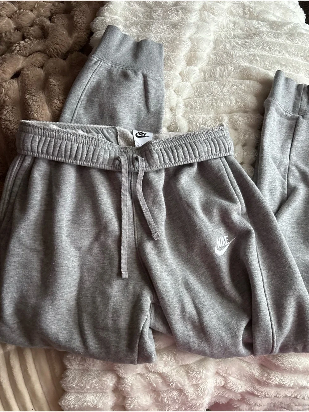 Nike Heather Gray Fleece Joggers